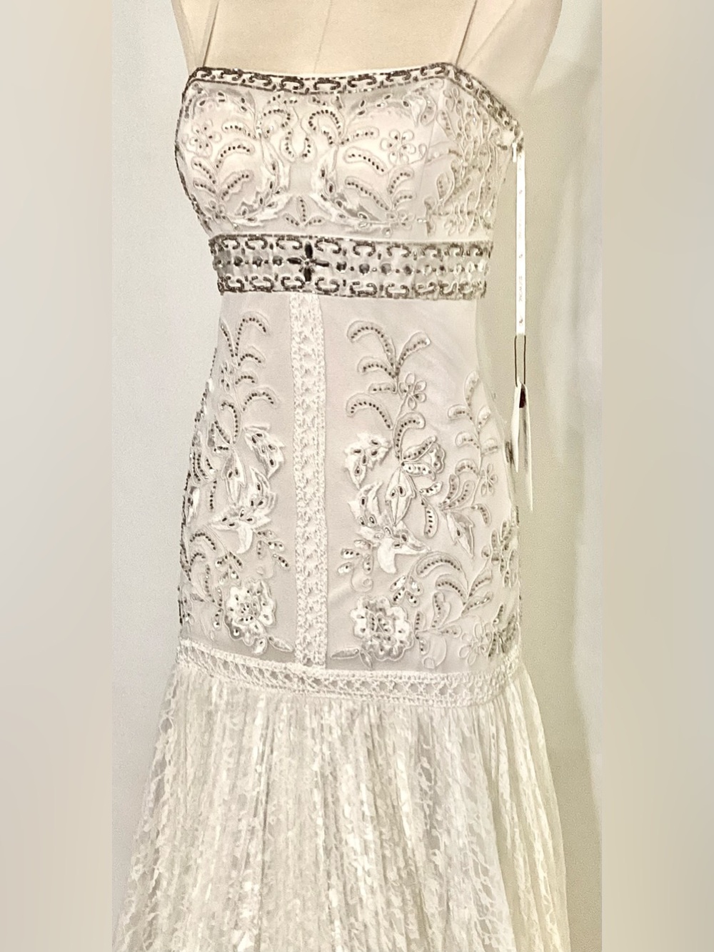 Vintage NWT Sue Wong Stunning Strapless Bridal or Prom Gown Sz 0 - Picture 3 of 16